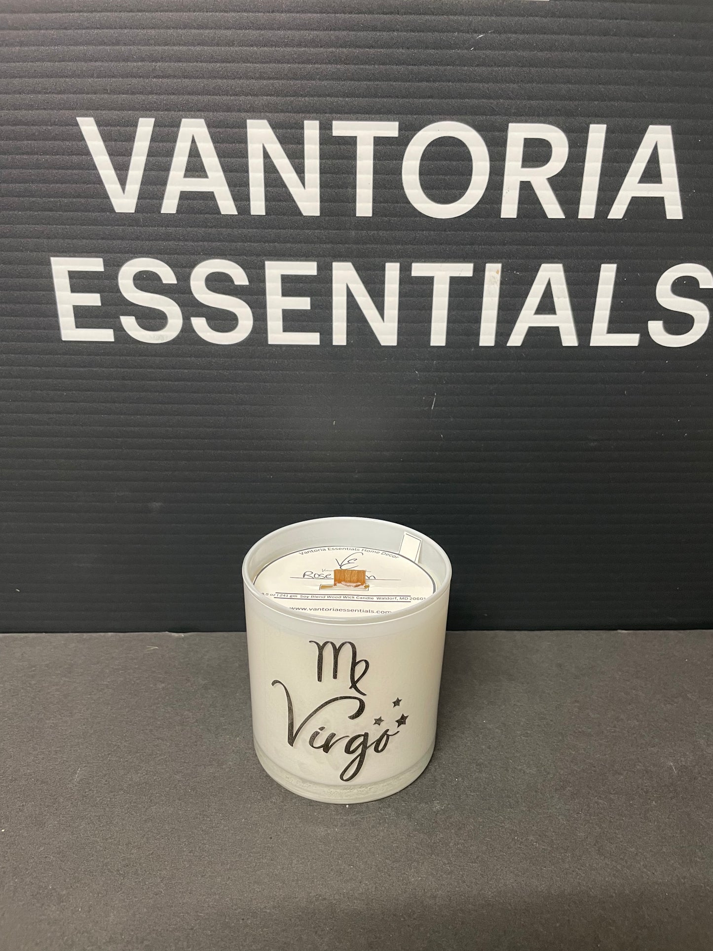 Virgo Zodiac Candle