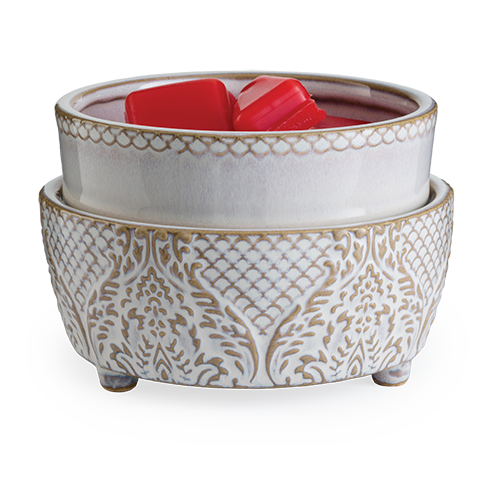 2-in-1 Vintage White Fragrance Warmer