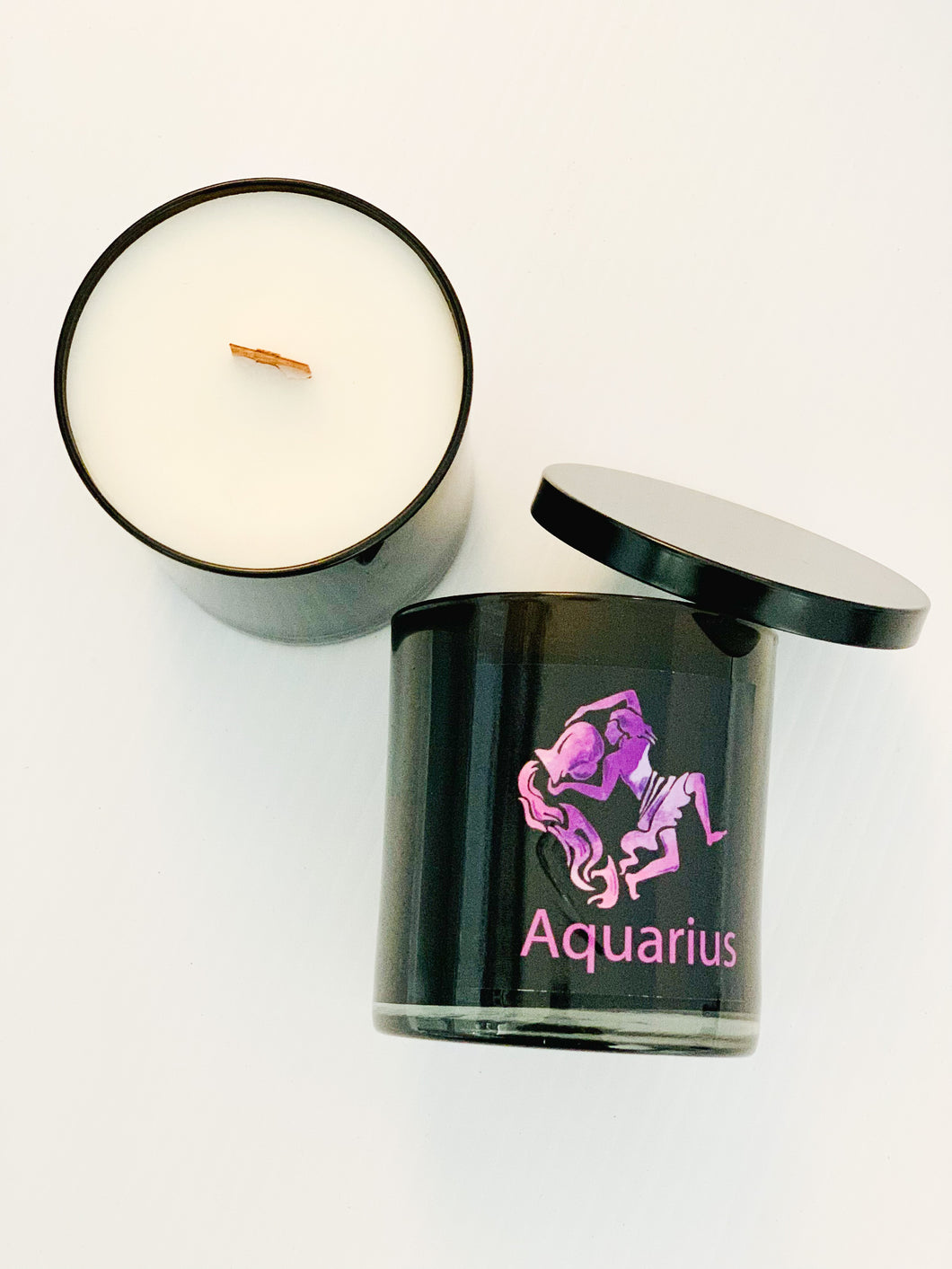 Aquarius Wood Wick Candle