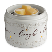 Load image into Gallery viewer, Live, Laugh, Love Illuminaire Fan Fragrance Warmer