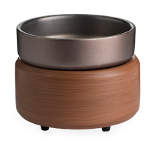 Load image into Gallery viewer, Pewter Walnut 2-in-1 Classic Fragrance Warmer